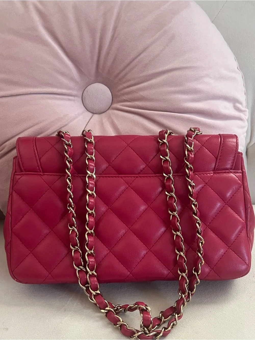 Chanel Quilted Lambskin Hot Pink/ Fuchsia GHW
